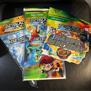Beyblade Burst Party Decoration Set - Multicolor